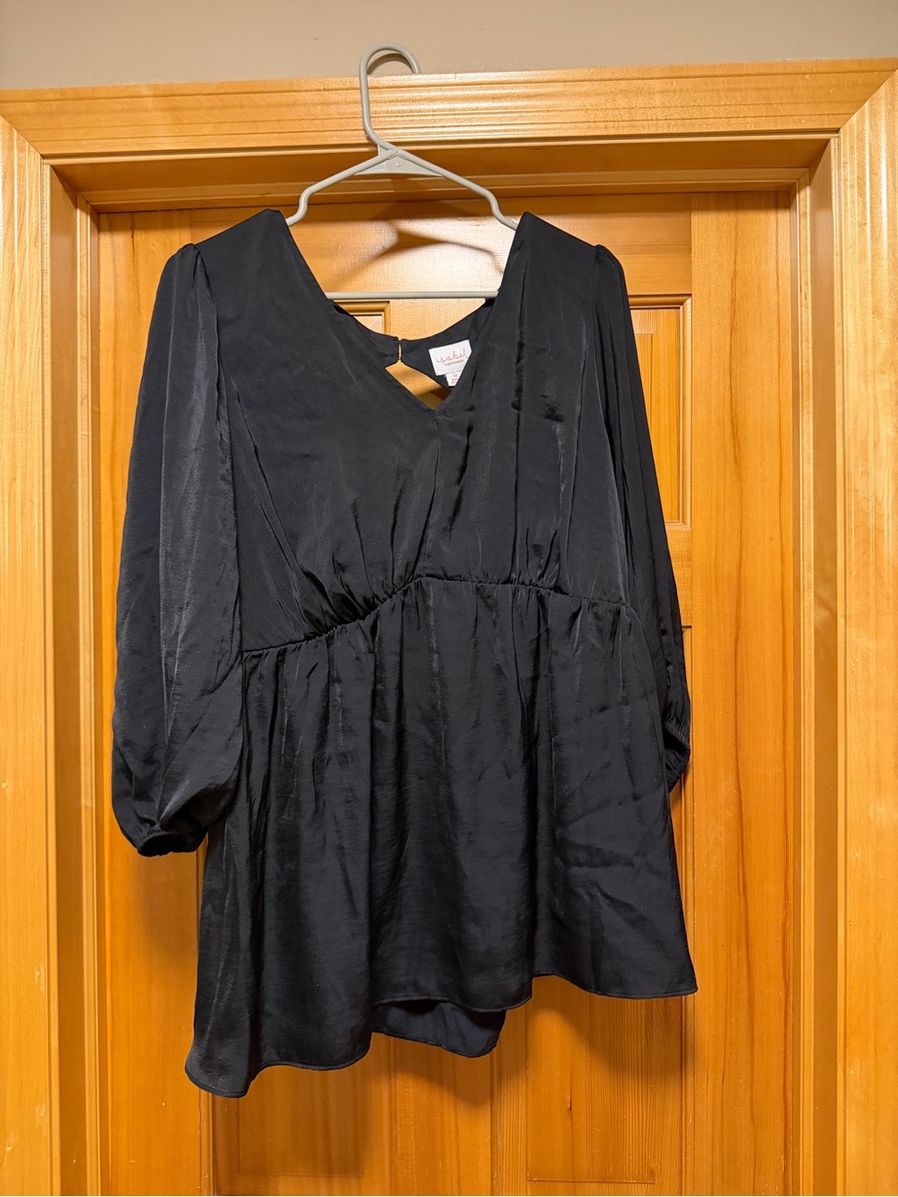 Black Silk Isabel Maternity dressy top